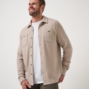 Cloud Waffle Shirt Jacket