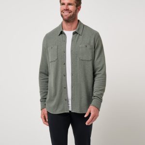 Cloud Waffle Shirt Jacket