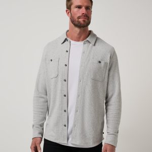 Cloud Waffle Shirt Jacket
