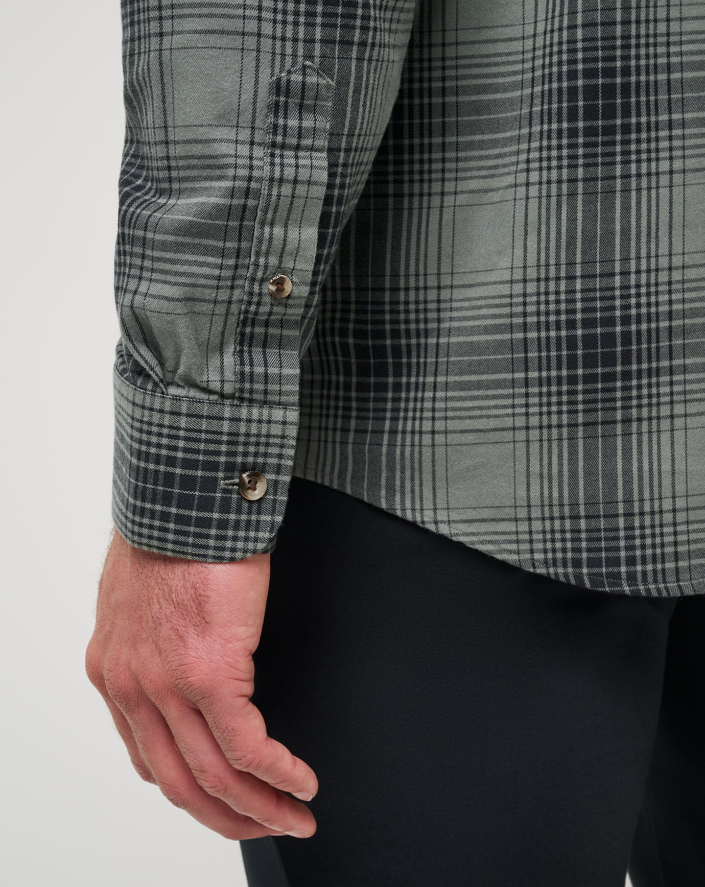 Cloud Flannel Plaid Button-Up - Image 5