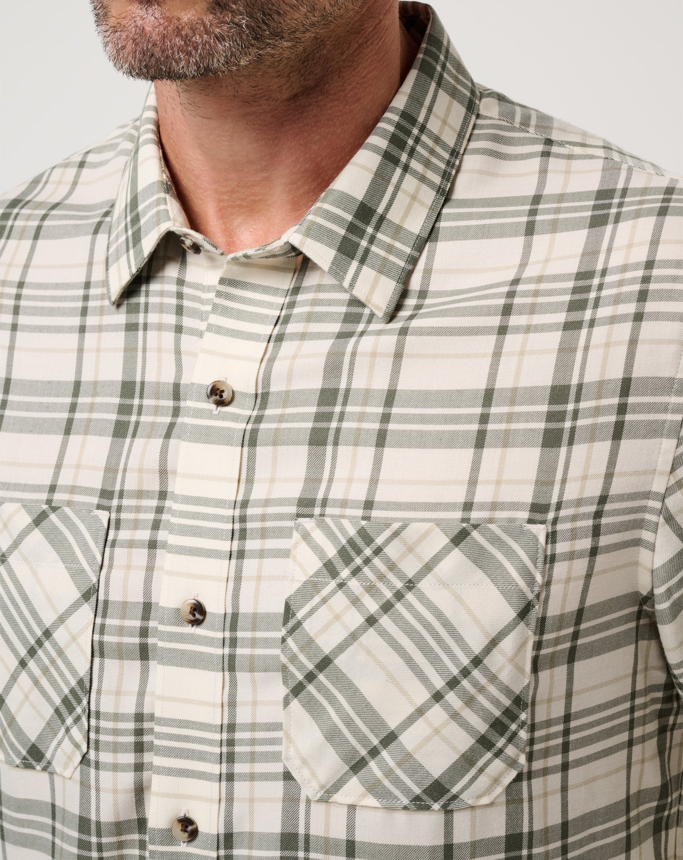 Cloud Flannel Plaid Button-Up - Image 4