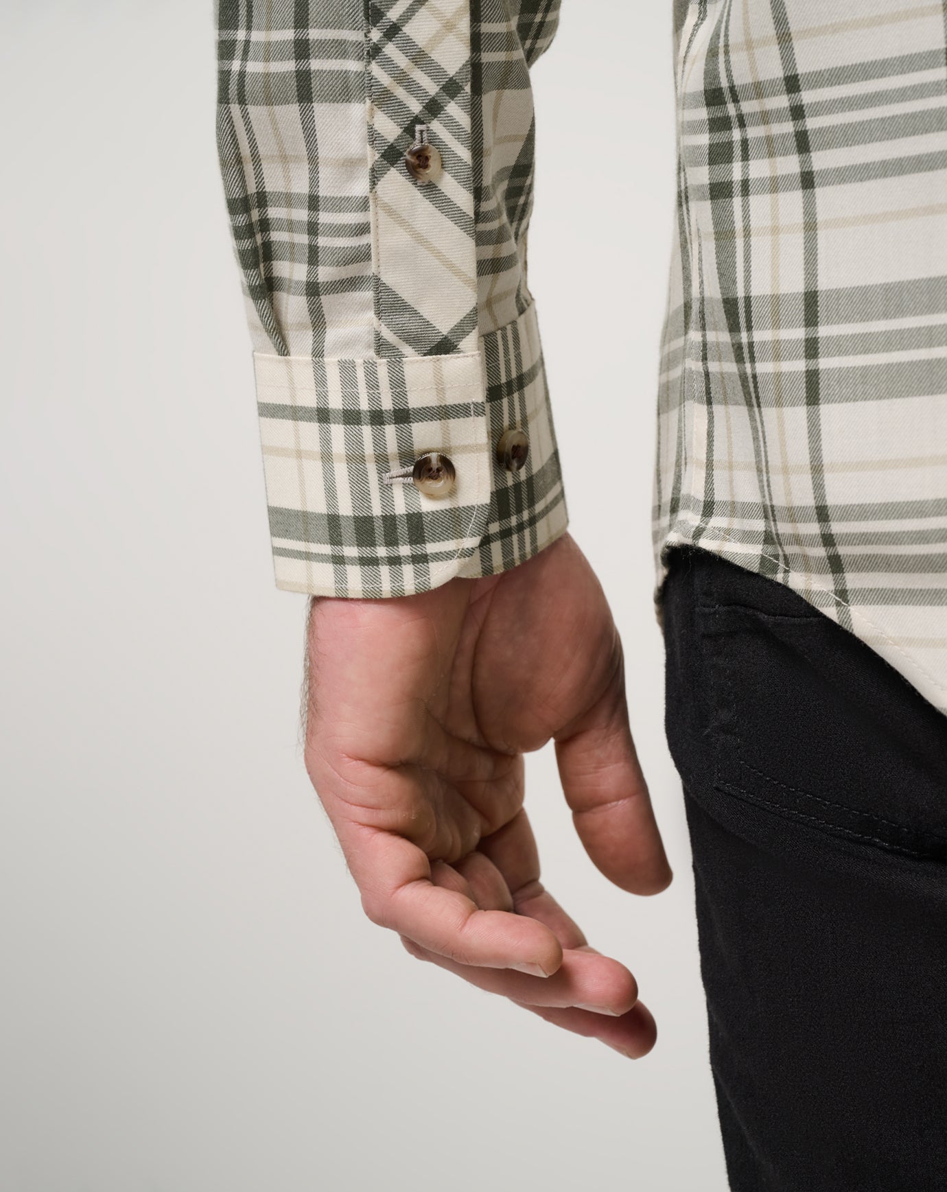 Cloud Flannel Plaid Button-Up - Image 5