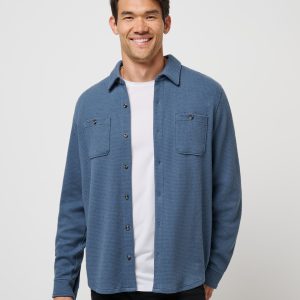 Cloud Waffle Shirt Jacket