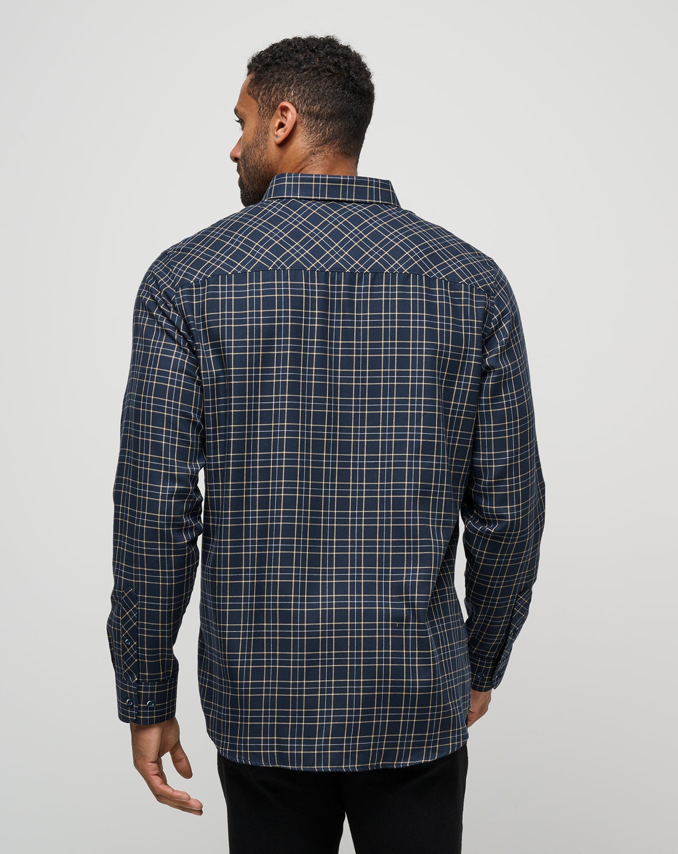 Cloud Flannel Plaid Button-Up - Image 3