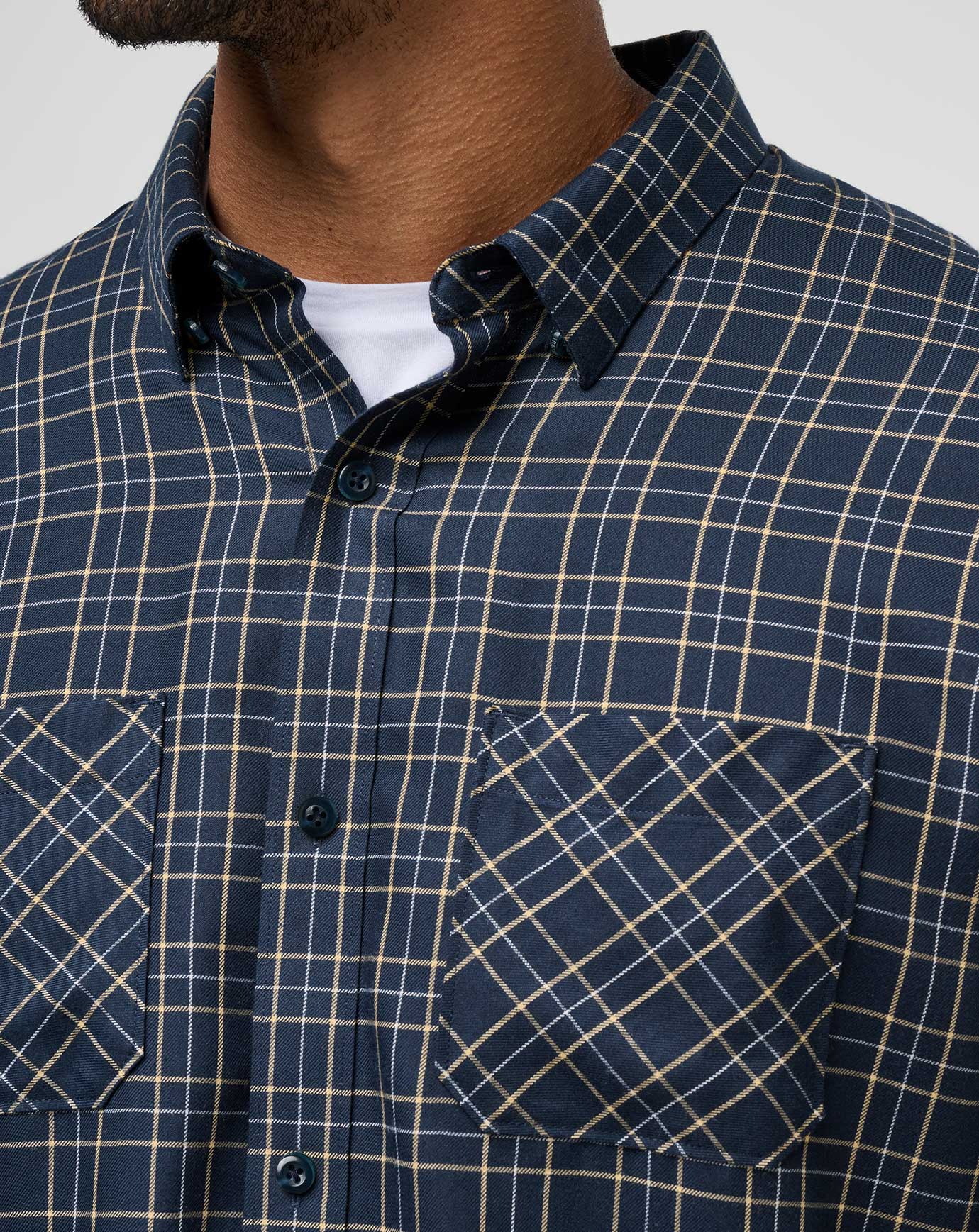Cloud Flannel Plaid Button-Up - Image 4