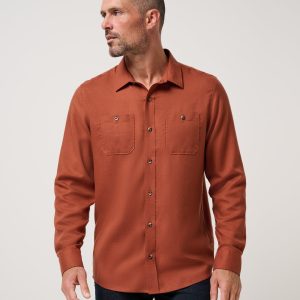 Cloud Flannel Button-Up