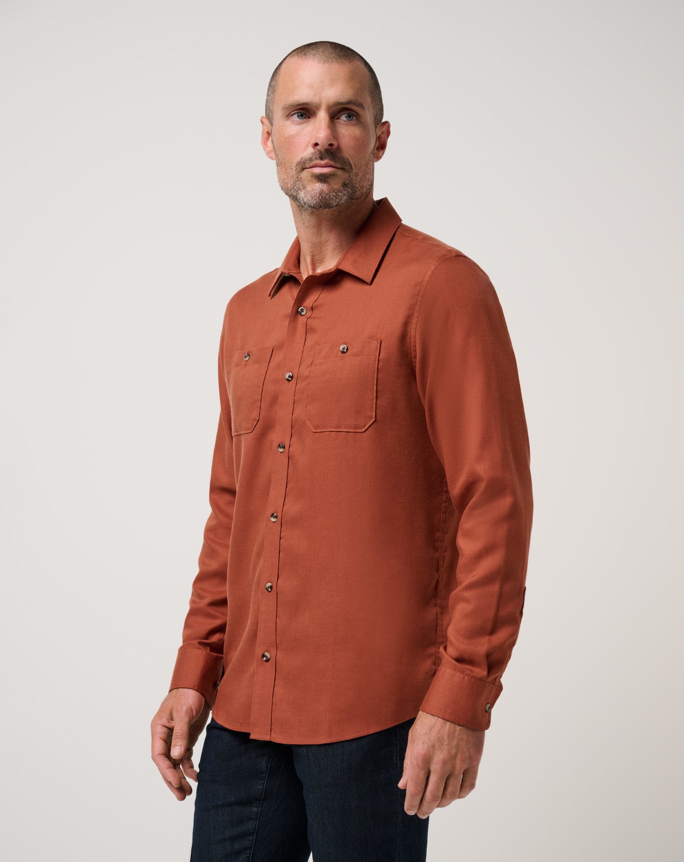 Cloud Flannel Button-Up - Image 2