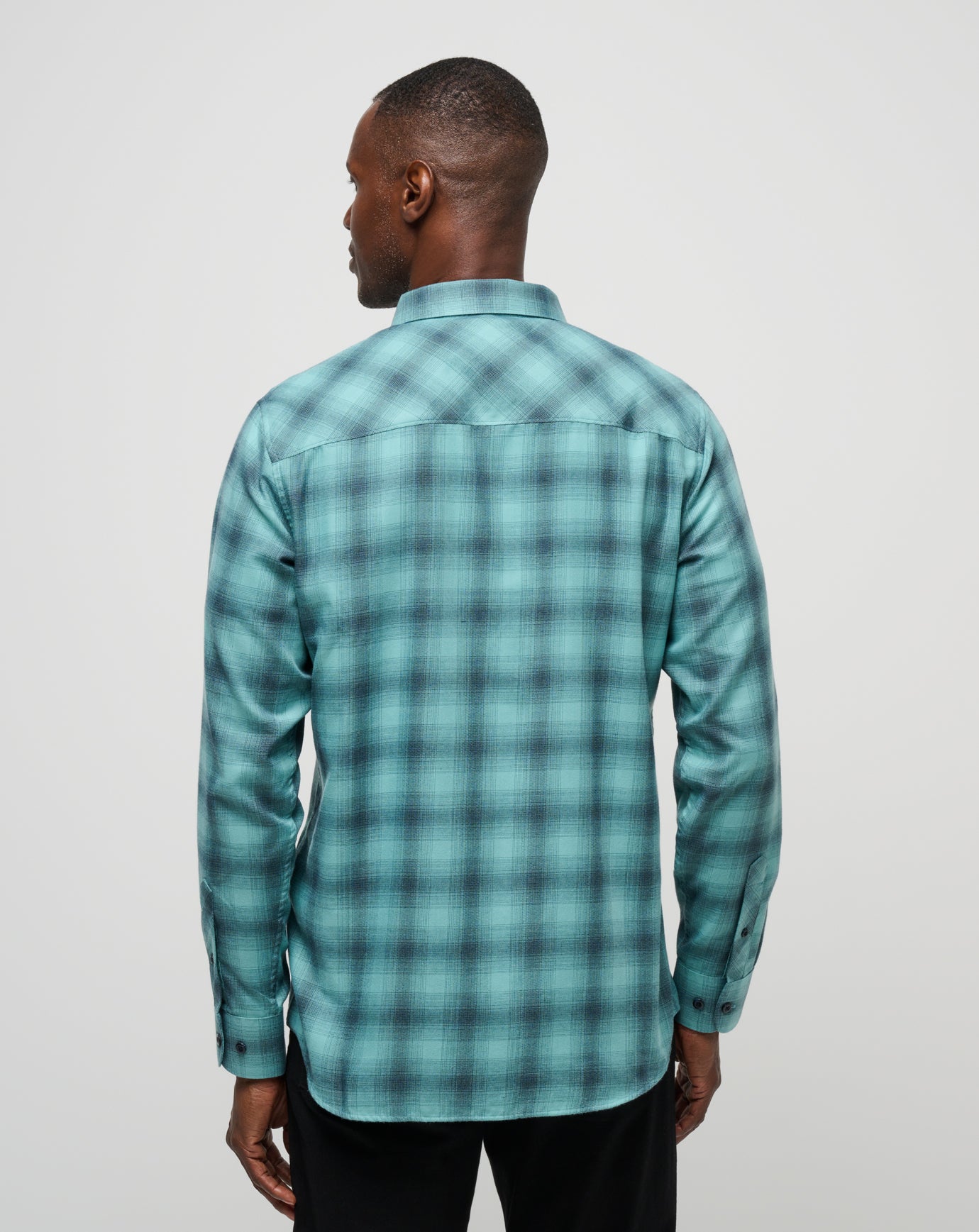 Cloud Flannel Plaid Button-Up - Image 3