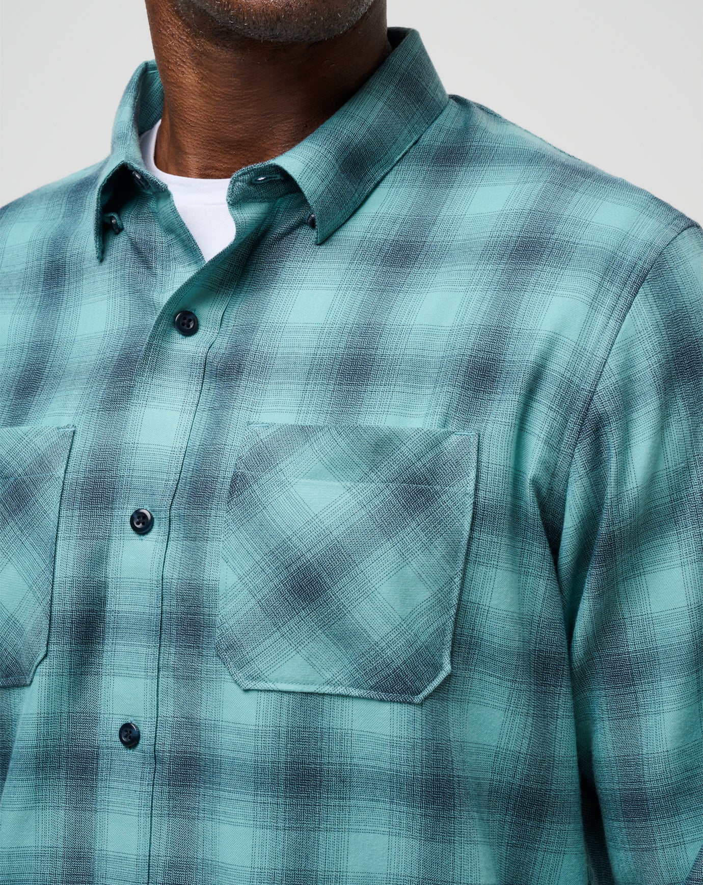 Cloud Flannel Plaid Button-Up - Image 4