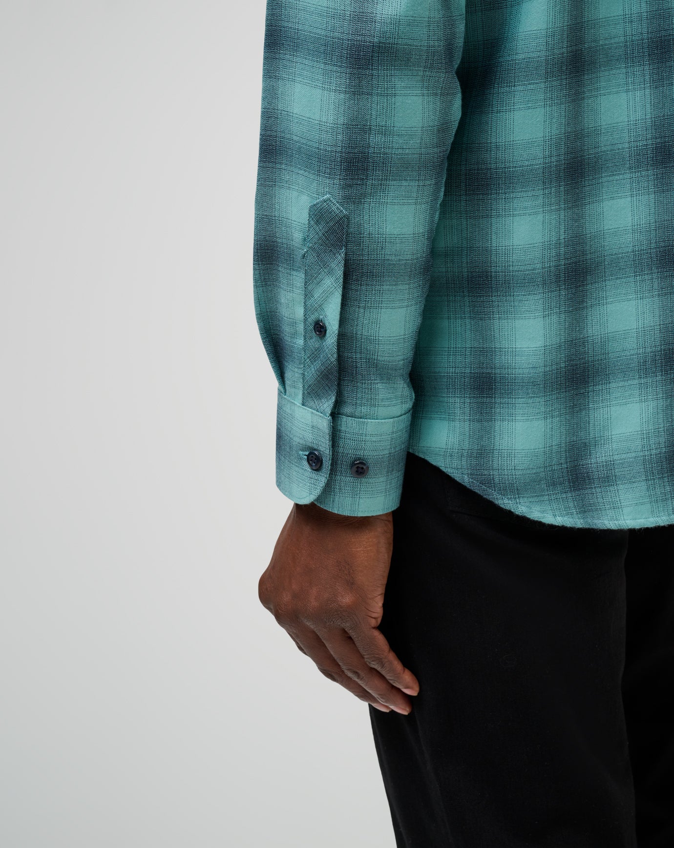 Cloud Flannel Plaid Button-Up - Image 5