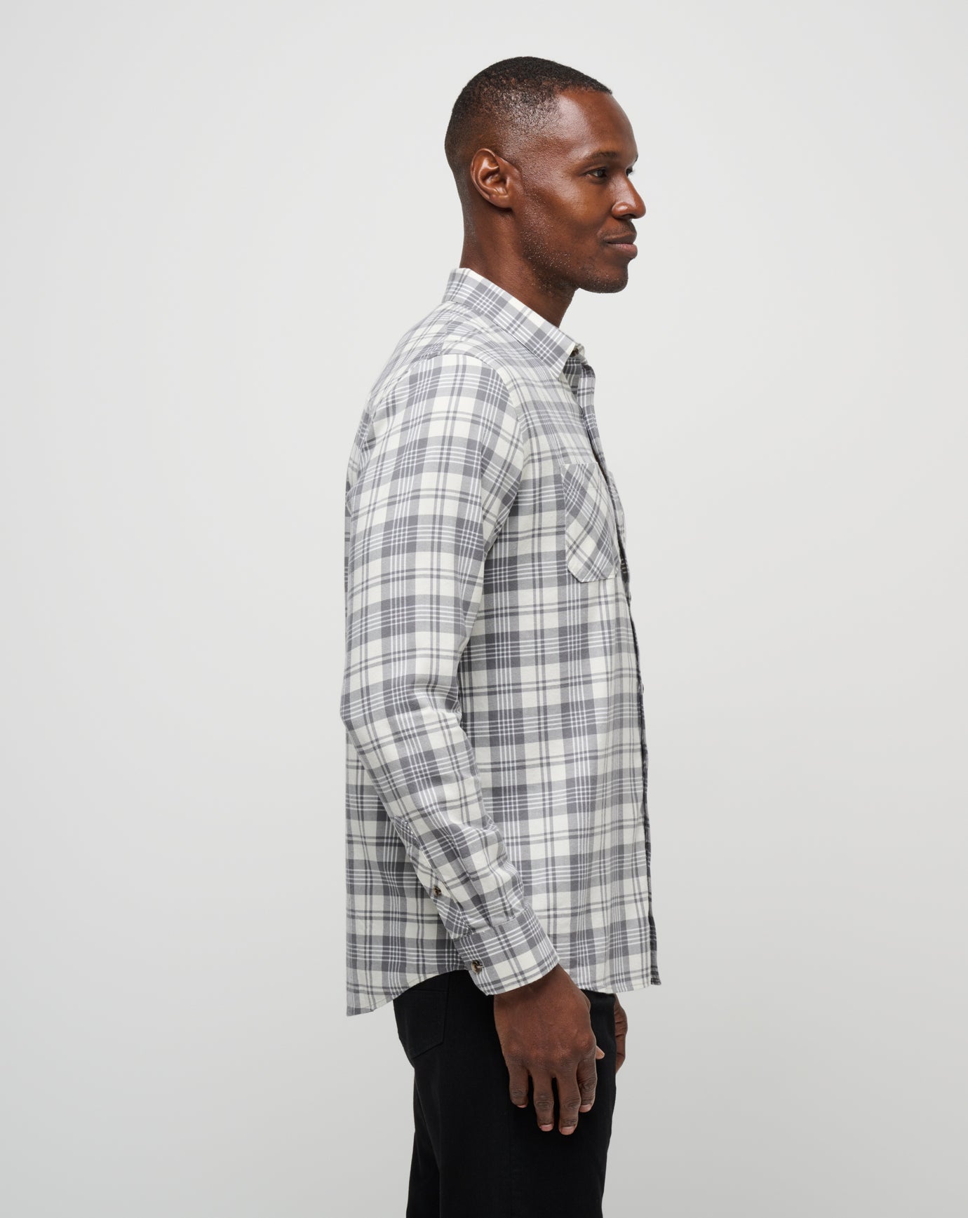 Cloud Flannel Plaid Button-Up - Image 2