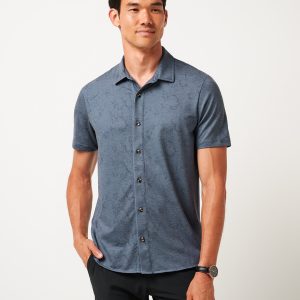 Knit Featherweight Tides Button-Up